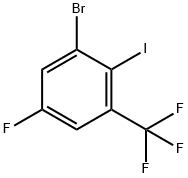 3-Bromo-5-fluoro-2-iodobenzotrifluoride Struktur