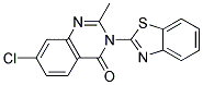 3-(1,3-Benzthiazol-2-yl)-7-chloro-2-methyl-4(3H)-quinazolinone Struktur