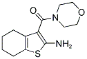 (2-AMINO-4,5,6,7-TETRAHYDRO-BENZO[B]THIOPHEN-3-YL)-MORPHOLIN-4-YL-METHANONE Struktur