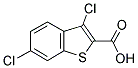 3,6-DICHLORO-1-BENZOTHIOPHENE-2-CARBOXYLIC ACID Struktur