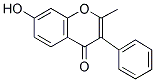 7-HYDROXY-2-METHYL-3-PHENYL-CHROMEN-4-ONE Struktur