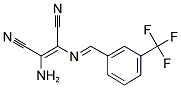 2-AMINO-1-(1-AZA-2-(3-(TRIFLUOROMETHYL)PHENYL)VINYL)ETHENE-1,2-DICARBONITRILE Struktur