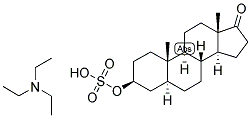 5-ALPHA-ANDROSTAN-3-BETA-OL-17-ONE SULPHATE, TRIETHYL AMMONIUM SALT Struktur