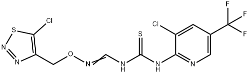 N-(([(5-CHLORO-1,2,3-THIADIAZOL-4-YL)METHOXY]AMINO)METHYLENE)-N'-[3-CHLORO-5-(TRIFLUOROMETHYL)-2-PYRIDINYL]THIOUREA Struktur