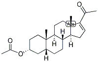 16,(5-BETA)-PREGNEN-3-ALPHA-OL-20-ONE ACETATE Struktur