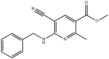 METHYL 6-(BENZYLAMINO)-5-CYANO-2-METHYLNICOTINATE Struktur