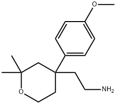 2-[4-(4-METHOXY-PHENYL)-2,2-DIMETHYL-TETRAHYDRO-PYRAN-4-YL]-ETHYLAMINE Struktur