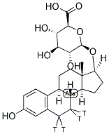 ESTRADIOL, 17 BETA-D-GLUCURONIDE, [ESTRADIOL-6,7-3H(N)] Struktur