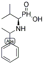 N-(1-(R)-METHYLBENZYL)-(R)-1-AMINO(2- METHYLPROPANE) PHOSPHINIC ACID Struktur