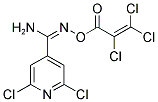 O4-(2,3,3-TRICHLOROACRYLOYL)-2,6-DICHLOROPYRIDINE-4-CARBOHYDROXIMAMIDE Struktur