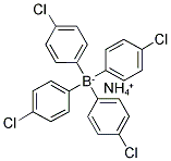 AMMONIUM TETRAKIS(4-CHLOROPHENYL)BORATE Struktur