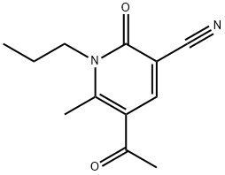 5-ACETYL-6-METHYL-2-OXO-1-PROPYL-1,2-DIHYDRO-3-PYRIDINECARBONITRILE Struktur