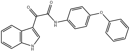 2-INDOL-3-YL-2-OXO-N-(4-PHENOXYPHENYL)ETHANAMIDE Struktur