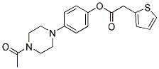 4-(4-ACETYL-1-PIPERAZINYL)PHENYL 2-THIENYLACETATE Struktur