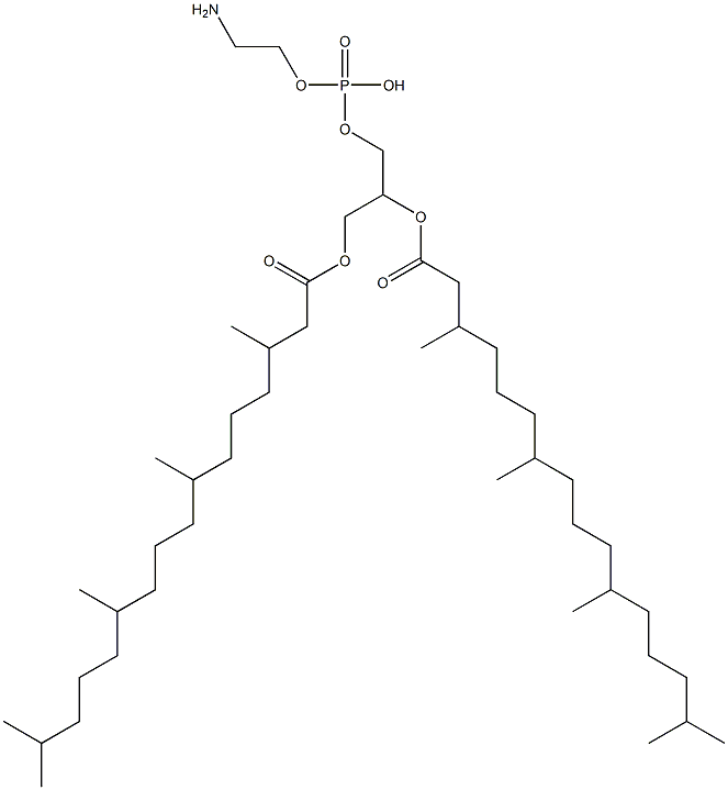 1,2-DIPHYTANOYL-SN-GLYCERO-3-PHOSPHOETHANOLAMINE Struktur