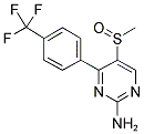 5-(METHYLSULPHINYL)-4-[4-(TRIFLUOROMETHYL)PHENYL]-2-PYRIMIDINAMINE Struktur