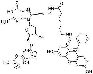 FLUORESCEIN-12-DGTP Struktur