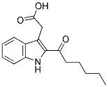 (2-HEXANOYL-1H-INDOL-3-YL)ACETIC ACID Struktur