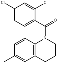 2,4-DICHLOROPHENYL 6-METHYL(1,2,3,4-TETRAHYDROQUINOLYL) KETONE Struktur