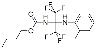 BUTYL N-[2,2,2-TRIFLUORO-1-(2-TOLUIDINO)-1-(TRIFLUOROMETHYL)ETHYL]CARBAMATE Struktur