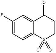 6-FLUORO-2,3-DIHYDRO-4H-THIOCHROMEN-4-ONE 1,1-DIOXIDE Struktur