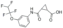 2-(N-(3-(1,1,2,2-TETRAFLUOROETHOXY)PHENYL)CARBAMOYL)CYCLOPROPANECARBOXYLIC ACID Struktur