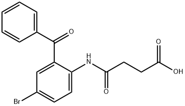 4-[(2-BENZOYL-4-BROMOPHENYL)AMINO]-4-OXOBUTANOIC ACID Struktur