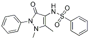 2,3-DIMETHYL-1-PHENYL-4-((PHENYLSULFONYL)AMINO)-3-PYRAZOLIN-5-ONE Struktur