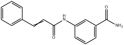 3-(3-PHENYLPROP-2-ENOYLAMINO)BENZAMIDE Struktur