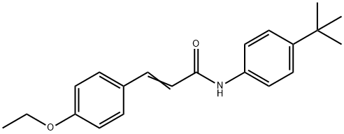 N-[4-(TERT-BUTYL)PHENYL]-3-(4-ETHOXYPHENYL)ACRYLAMIDE Struktur