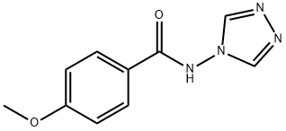 4-METHOXY-N-(4H-1,2,4-TRIAZOL-4-YL)BENZENECARBOXAMIDE Struktur