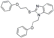 1-(2-PHENOXYETHYL)-2-[(2-PHENOXYETHYL)THIO]-1H-BENZIMIDAZOLE Struktur