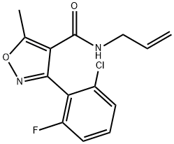 (3-(6-CHLORO-2-FLUOROPHENYL)-5-METHYLISOXAZOL-4-YL)-N-PROP-2-ENYLFORMAMIDE Struktur