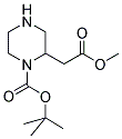 2-METHOXYCARBONYLMETHYL-PIPERAZINE-1-CARBOXYLIC ACID TERT-BUTYL ESTER Struktur