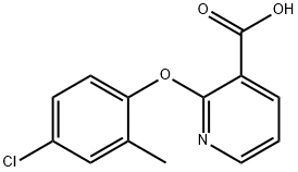 2-(4-CHLORO-2-METHYLPHENOXY)PYRIDINE-3-CARBOXYLIC ACID Struktur