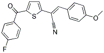 2-[5-(4-FLUOROBENZOYL)-2-THIENYL]-3-(4-METHOXYPHENYL)ACRYLONITRILE Struktur