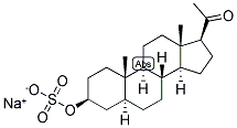 5-ALPHA-PREGNAN-3-BETA-OL-20-ONE SULPHATE, SODIUM SALT Struktur