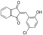 2-((5-CHLORO-2-HYDROXYPHENYL)METHYLENE)INDANE-1,3-DIONE Struktur