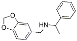 N-(1,3-BENZODIOXOL-5-YLMETHYL)-1-PHENYLETHANAMINE Struktur