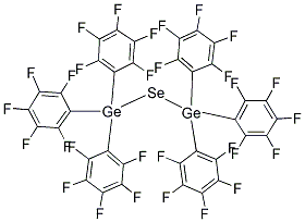 BIS[TRIS(PENTAFLUOROPHENYL)GERMIL]SELENIDE Struktur