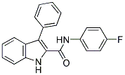 N-(4-FLUOROPHENYL)-3-PHENYL-1H-INDOLE-2-CARBOXAMIDE Struktur