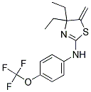 (4,4-DIETHYL-3-METHYLENE(2,5-THIAZOLINYL))(4-(TRIFLUOROMETHOXY)PHENYL)AMINE Struktur