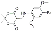 5-(((4-BROMO-2,5-DIMETHOXYPHENYL)AMINO)METHYLENE)-2,2-DIMETHYL-1,3-DIOXANE-4,6-DIONE Struktur