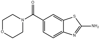 (2-AMINO-BENZOTHIAZOL-6-YL)-MORPHOLIN-4-YL-METHANONE Struktur