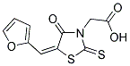 (5-FURAN-2-YLMETHYLENE-4-OXO-2-THIOXO-THIAZOLIDIN-3-YL)-ACETIC ACID Struktur