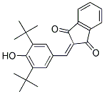 2-((3,5-BIS(TERT-BUTYL)-4-HYDROXYPHENYL)METHYLENE)INDANE-1,3-DIONE Struktur