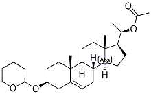 5-PREGNEN-3BETA,20BETA-DIOL 20-ACETATE 3-(2'-TETRAHYDROPYRANYL) ETHER Struktur