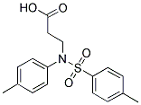 3-[(TOLUENE-4-SULFONYL)-P-TOLYL-AMINO]-PROPIONIC ACID Struktur