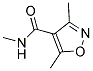 N,3,5-TRIMETHYL-4-ISOXAZOLECARBOXAMIDE Struktur