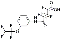 2,2,3,3,4,4-HEXAFLUORO-4-(N-(3-(1,1,2,2-TETRAFLUOROETHOXY)PHENYL)CARBAMOYL)BUTANOIC ACID Struktur